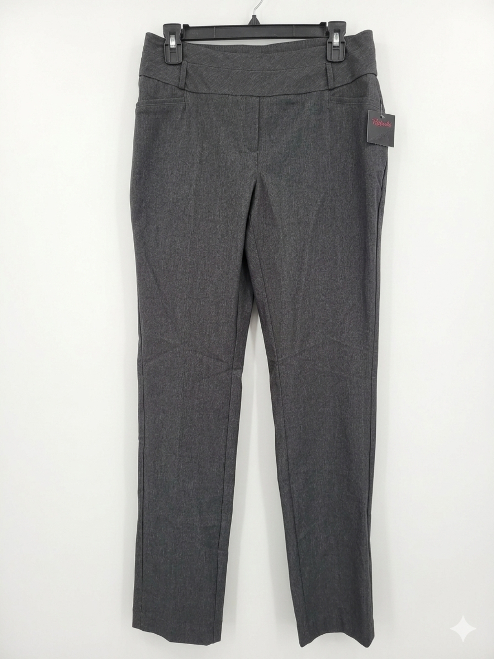 Petite Grey Skinny Work Pants for Women